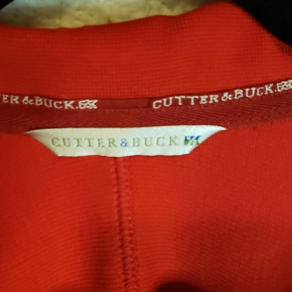 Cutter & Buck | Quarter Zip Red Sweater XL - Picture 2 of 5